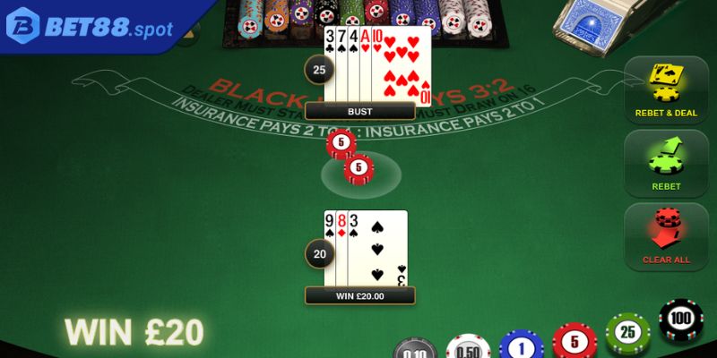 Blackjack Bet88 – Game Bài Với Tính Giải Trí Tuyệt Vời Nhất 3 Đừng quá tin vào bài mạnh