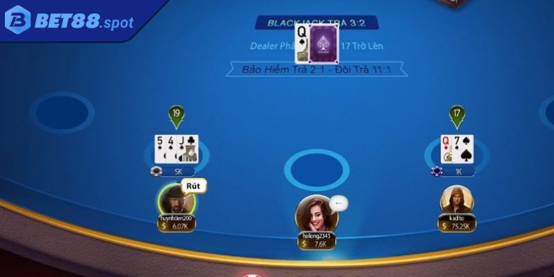 Blackjack Bet88 – Game Bài Với Tính Giải Trí Tuyệt Vời Nhất 2 Quy tắc tính điểm trong Blackjack Bet88