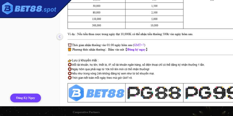 Đặt Cược Thua Nhận Thưởng Giải Cứu Bet88 Cho Nổ Hũ Và Bắn Cá 2 Điều kiện nhận ưu đãi Bet88