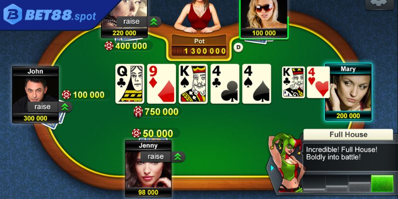 Poker Bet88 – Trò Chơi Cá Cược Online Đỉnh Cao Tại Nhà Cái 1 Tổng quan về game Poker Bet88