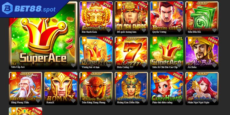 Sảnh JILI Bet88 - Thế Giới Giải Trí Hấp Dẫn Cho Mọi Game Thủ 2 Các siêu phẩm game sảnh JILI